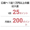 新生銀行、T NEOBANKへの振込で毎月350ポイントもらえます