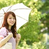 紫外線は曇りの日も降り注ぐ！お洒落な日傘でしっかり対策 ！