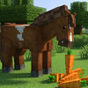 マイクラバージョン1.21.90以降から馬に与えるエサは小麦よりもニンジン!