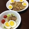 今週のジプロック弁当と、ホットクックで鶏肉と玉子の甘辛煮。