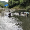 ゴリおし（魚捕り）体験研修をおこないました