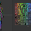 blender 終わらぬUV展開(≧◇≦)