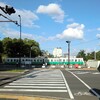 梅雨晴れ　琴電高松築港駅近くで