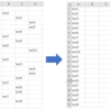 ＥＸＣＥＬ　空白を左詰め