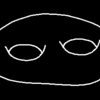 穴２ヶの図形例