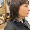 切りっぱなしボブのデザインカラー【クールな透明感ブルージュ】