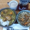 烏賊カレーと餡掛けチャンポン