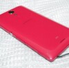 Xperia ULの裏蓋を交換（ピンク→黒）