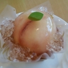 桃のケーキ＆桃のあんみつ