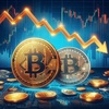 ビットコイン70,000ドルの壁突破ならず、アルトコインも大幅下落