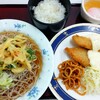 9/14 2444日目　冷やし蕎麦とA定食と