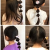 【子供のおしゃれ玉ねぎヘア】とっても簡単！かわいい！！100均のヘアゴムを使った女の子のヘアアレンジ