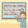 【2026年7月8日】日経平均は大幅に3日続落　米テック安、中東リスク再燃、ETF分配金捻出の換金売り