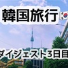 【2泊3日韓国旅行】3日目ダイジェスト