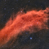 ほぼ満月でのカリフォルニア星雲 NGC1499
