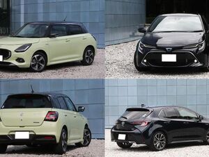 新車スイフトvs中古カローラスポーツ徹底比較！中古車なら、1クラス上で広い＆超低燃費のカローラスポーツが手に入る！
