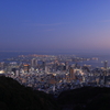 市章山の夕景