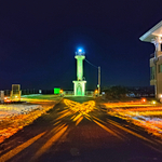 飯岡灯台のライトアップ～ロマンチックな夜。