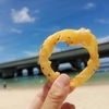 【沖縄生活】梅雨明け後初の波の上ビーチでいつものパック寿司とジャークチキン！
