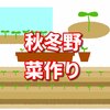 秋耕の合間の野菜つくり～種まき・定植～
