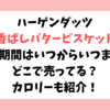 ハーゲンダッツ香ばしバタービスケット販売期間はいつからいつまで？どこで売ってる？カロリーも紹介！