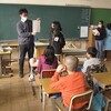 ５年理科「人のたんじょう」、通学団会