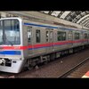 京成線船橋駅の電車。(7) 2025年3月20日撮影。（車掌車ダルマ駅さん）