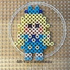 アイロンビーズ図案　ひみつのアイプリ　シークレットフレンズよ　　みつき