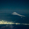 🌕️月光下の富士山❗️