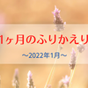 2022年1月のふりかえり～下書き消化と第6波と剛くんと～