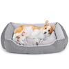 愛犬・愛猫の特等席が「もうへたらない」！FYBペットベッド（M, 縞模様）で叶える極上のくつろぎ時間