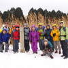 ２００９年１月１８日（日）積雪の岩湧山、頂上で雨に遭って速足山行！