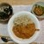 米粉の焼き物(ココア)。カボチャ煮。スパイスカレー(9日目)