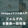 【ImageJマクロ超入門】#2　フォルダ内の全画像を一括処理する方法