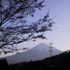 富士山　in　水久保池