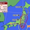 台風の影響なのか閑散としたスーパー