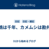 鶴は千年、カメムシは勘弁