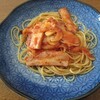 ベーコンのトマトパスタ