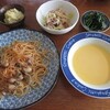 牡蠣のトマトパスタ