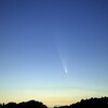 夕空の紫金山･アトラス彗星