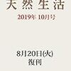 【Amazon.co.jp 限定】キッチンボードプレゼント応募券付き 天然生活 2019年10月号