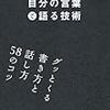 『自分の言葉で語る技術』川上　徹也著　ブログ文章の参考にしたい