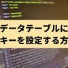 【C#】データテーブルに主キーを設定する方法（PrimaryKey）