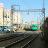 仏生山駅に回送される長尾線大型車両4両編成