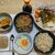 カレーおにぎり。納豆卵かけごはん。寄せ鍋(12日目)