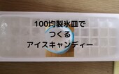 【簡単】100均・セリア小粒製氷皿で2歳時の子供も喜ぶアイスキャンディーづくり