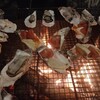 自作キャンプ場で焼き牡蠣バーベキューを開催