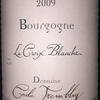 Bourgogne La Croix Blanche Domaine Cecile Tremblay 2009