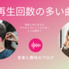 人生で再生回数の多い曲は何だろうの話