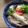 お昼ご飯は、冷やし温麺